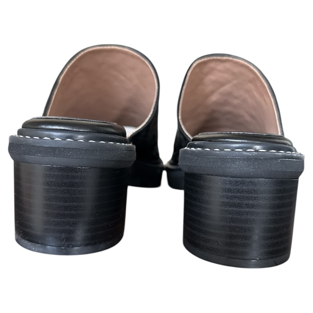 Chunky black woven leather mule lug sole 8 NEW NIB Bernardo Sindy - Picture 4 of 6